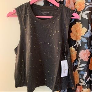 spiritual gangster all in the stars crop tank
